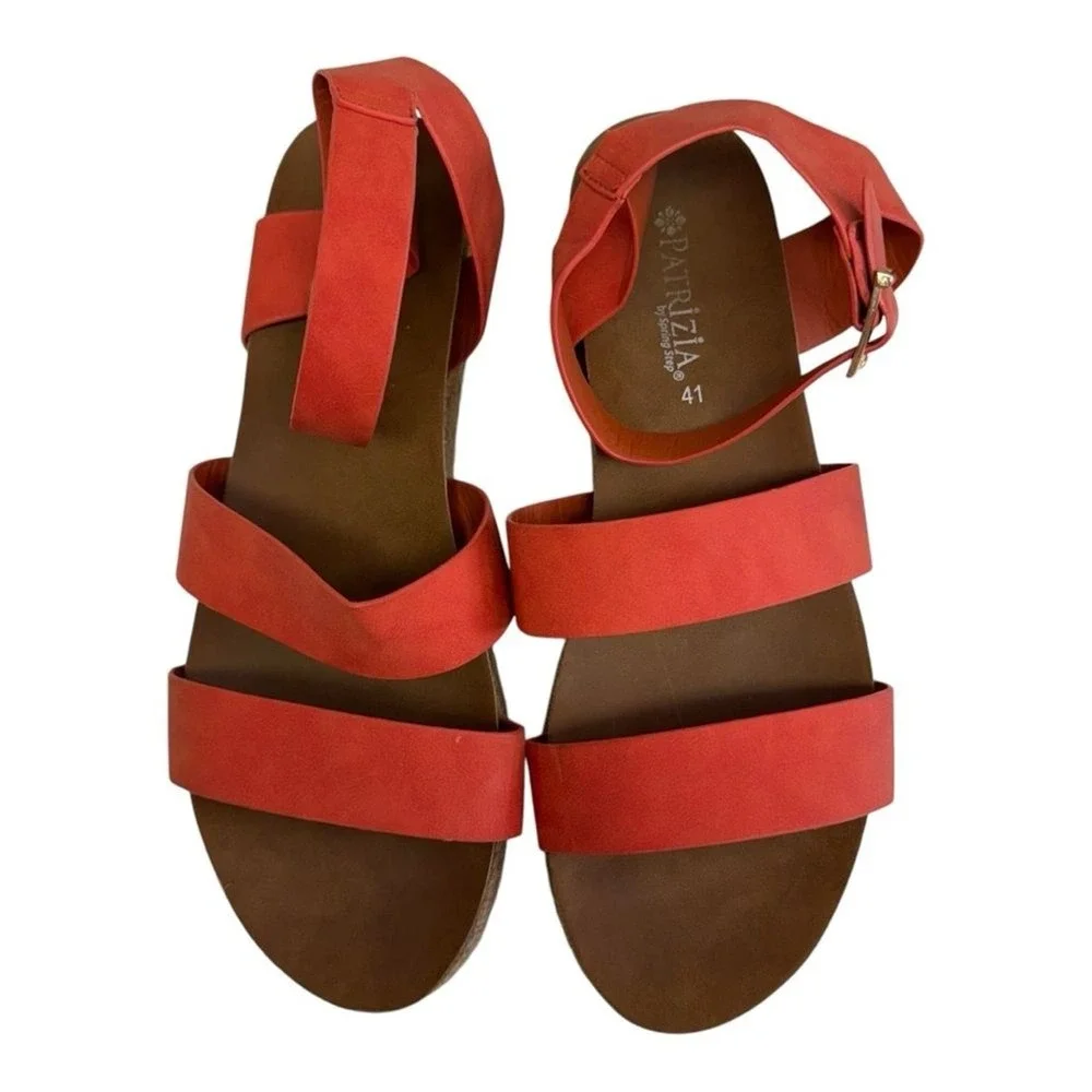 Platform Espadrille Sandals Coral Ankle Strap Buckle Summer Casual Shoes